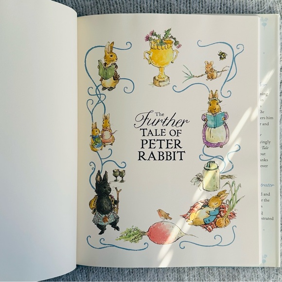 NEW The Further Tale Of Peter Rabbit Emma Thompson Hardcover Book + CD - Picture 4 of 9